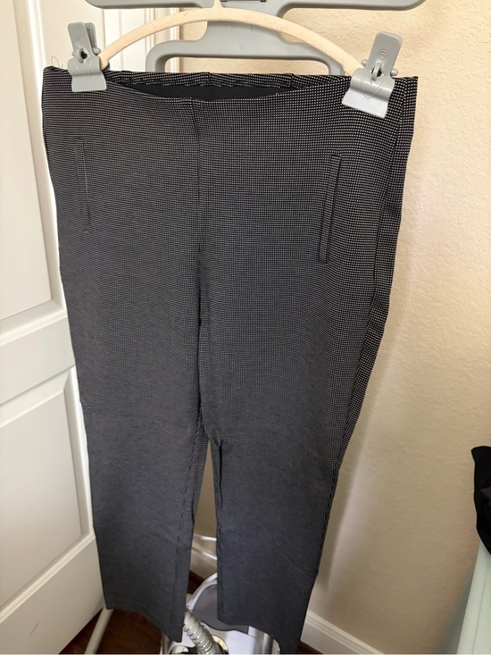 Chico's Pants - Chico's Women’s Slim Dress Pants in Charcoal Micro-Check